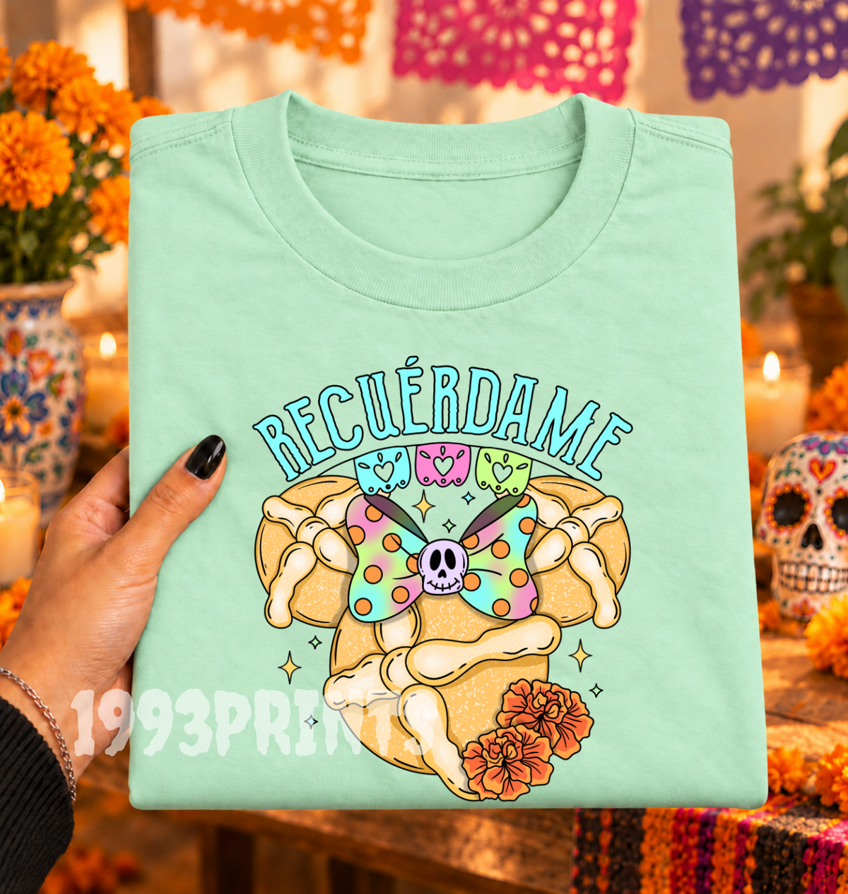 Mouse Inspired Recuerdame Dia de Muertos Shirt