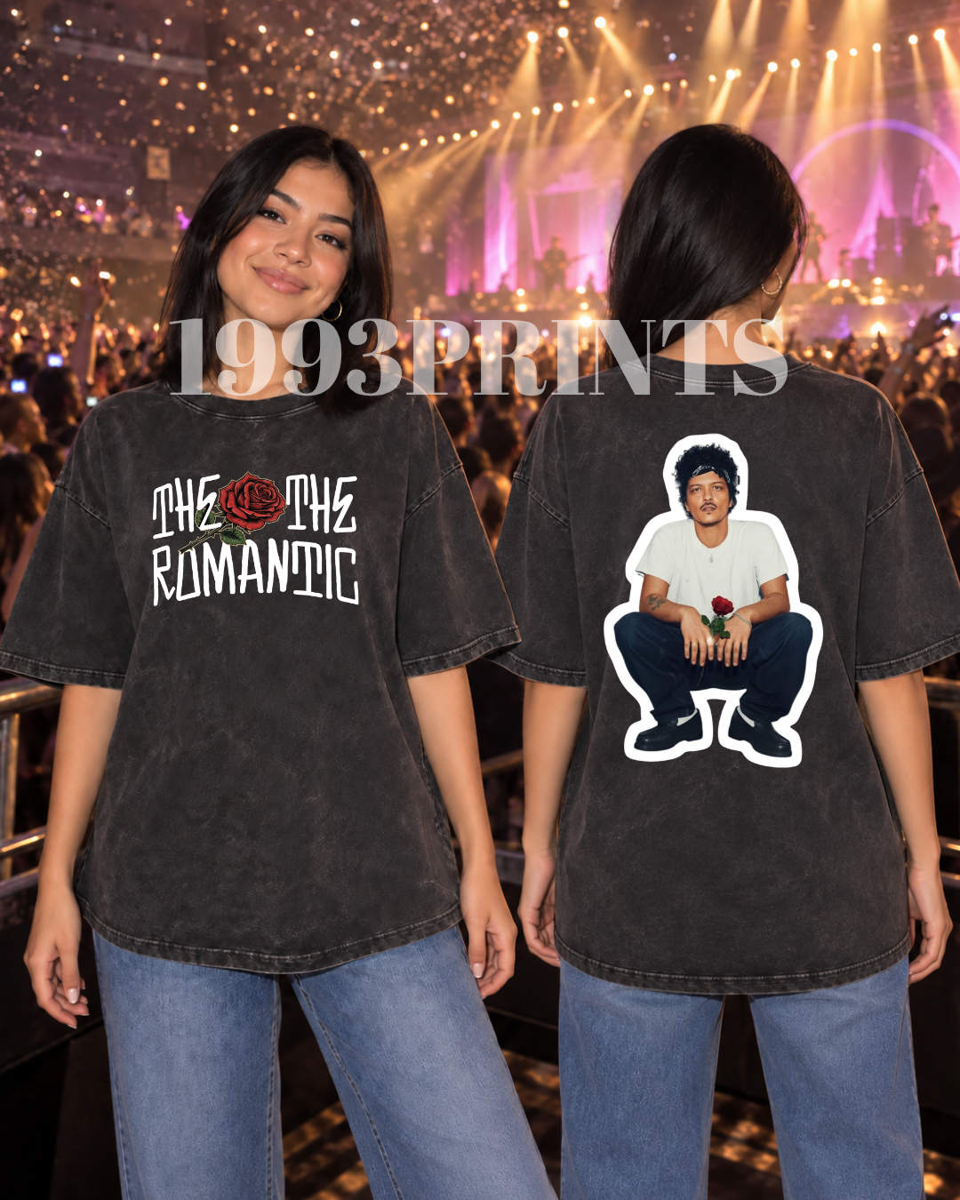 Bruno Mars Sticker Back Graphic