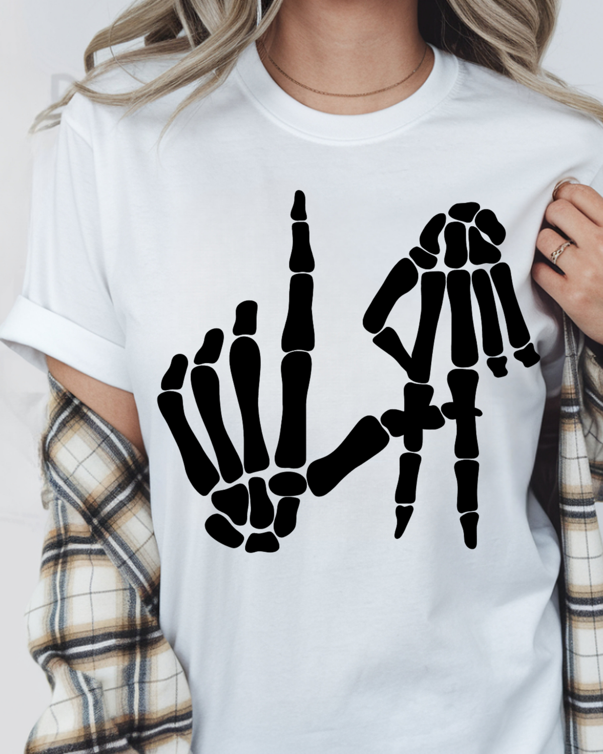 Skeleton LA Hand Graphic Tee