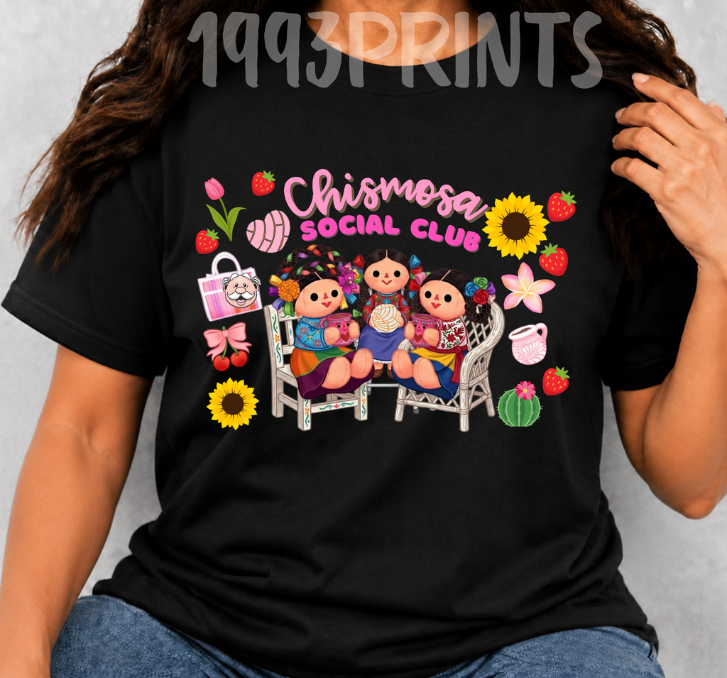 Las Tres Comadres Chismosa Social Club Tee
