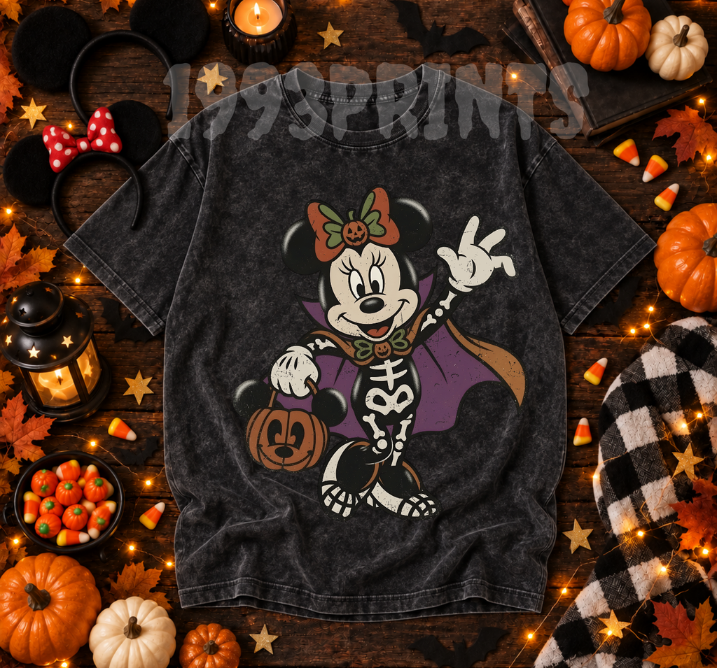 Mouse Vintage Vampire Costume Couple  Tee