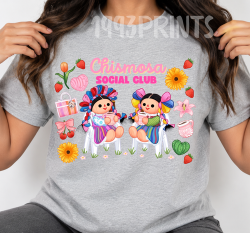 Chismosa Social Club Strawberry Graphic Tee