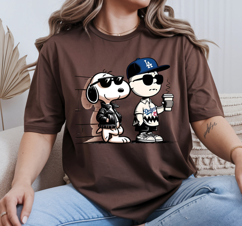 Charlie B. & Snoopy Los Angeles Dodgers vibes