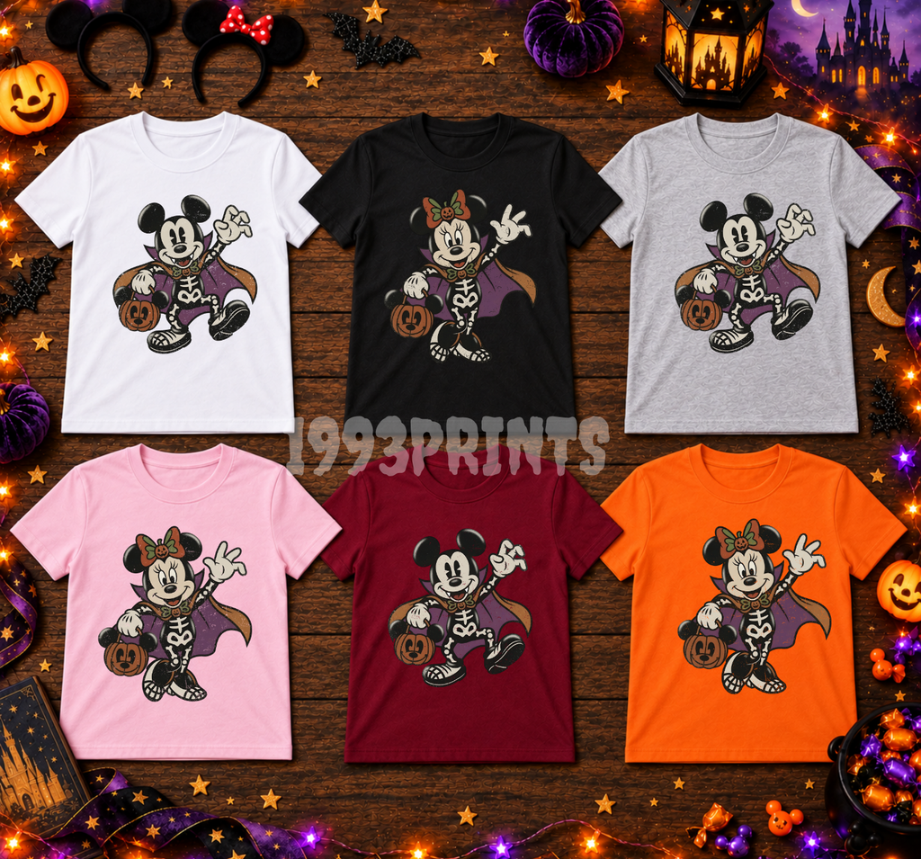 Mouse Vintage Vampire Costume Couple  Tee