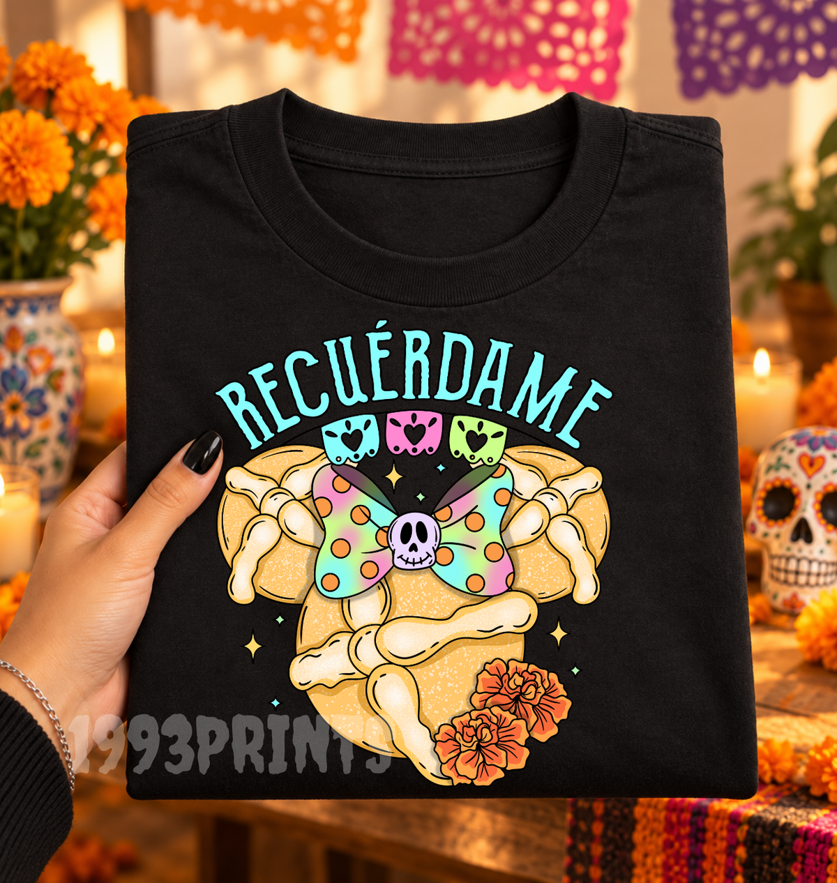 Mouse Inspired Recuerdame Dia de Muertos Shirt