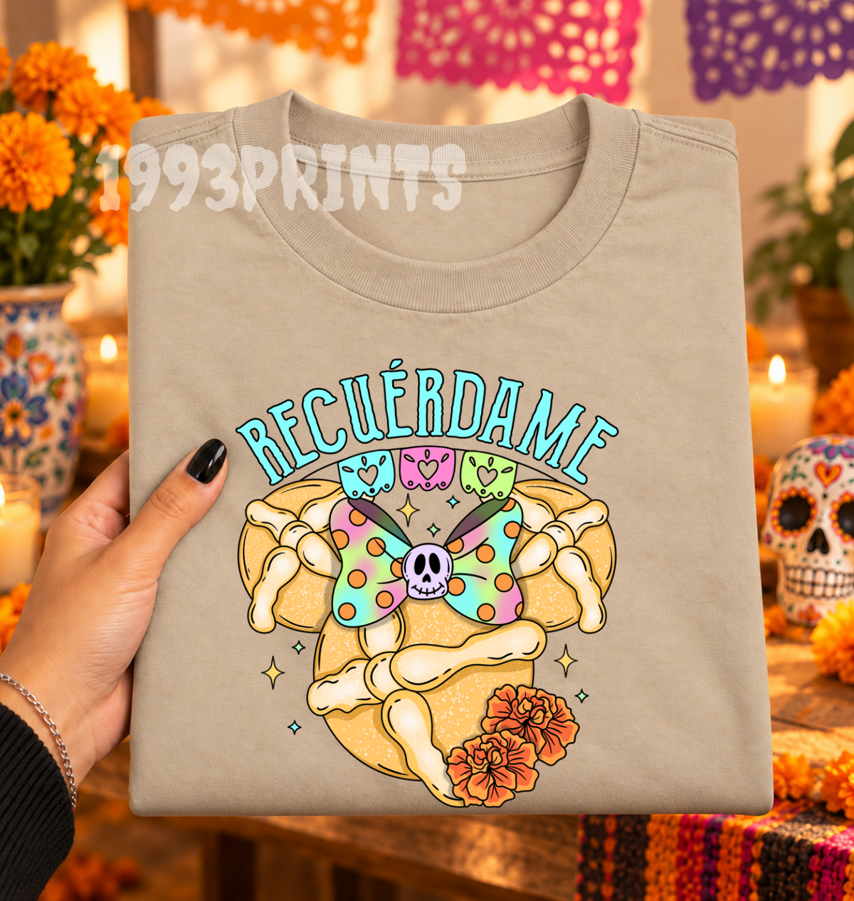 Mouse Inspired Recuerdame Dia de Muertos Shirt