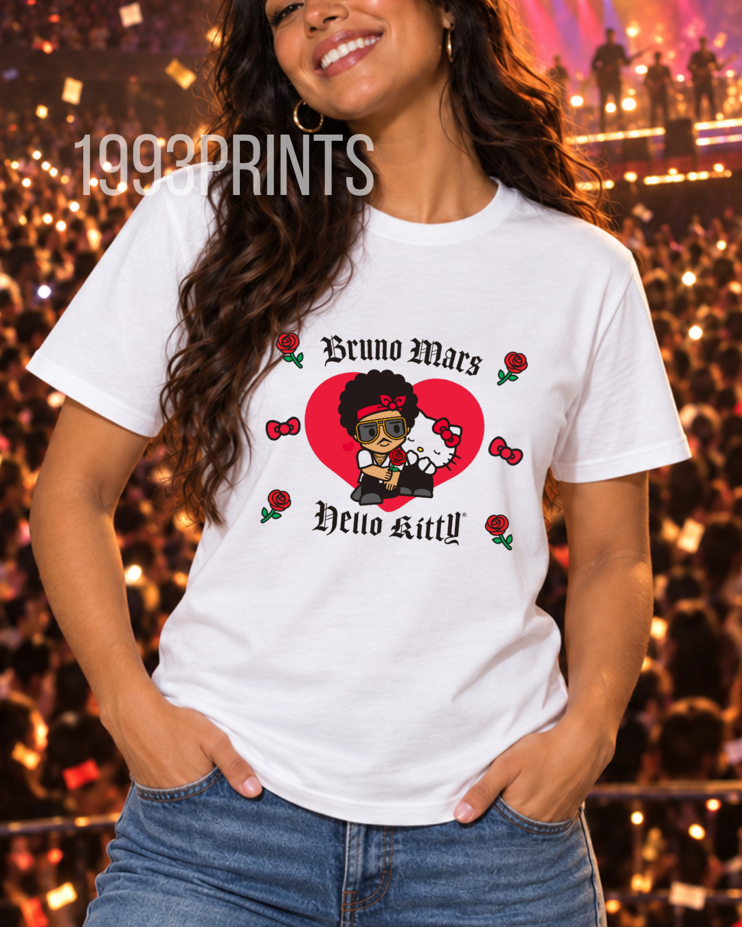 Bruno Mars x Hello Kitty Romantic Heart Tee